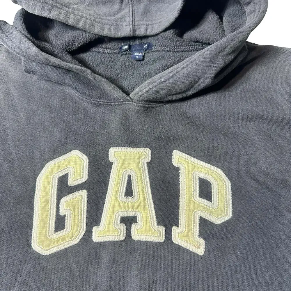 GAP Kids Classic Logo Pullover Hoodie Gray Sweatshirt Size M